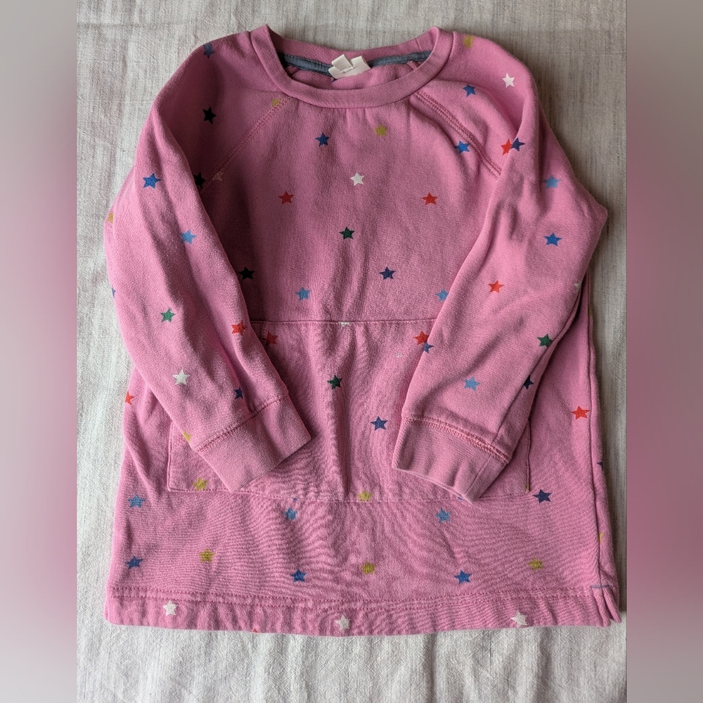 Mini Boden Pink Star Sweater